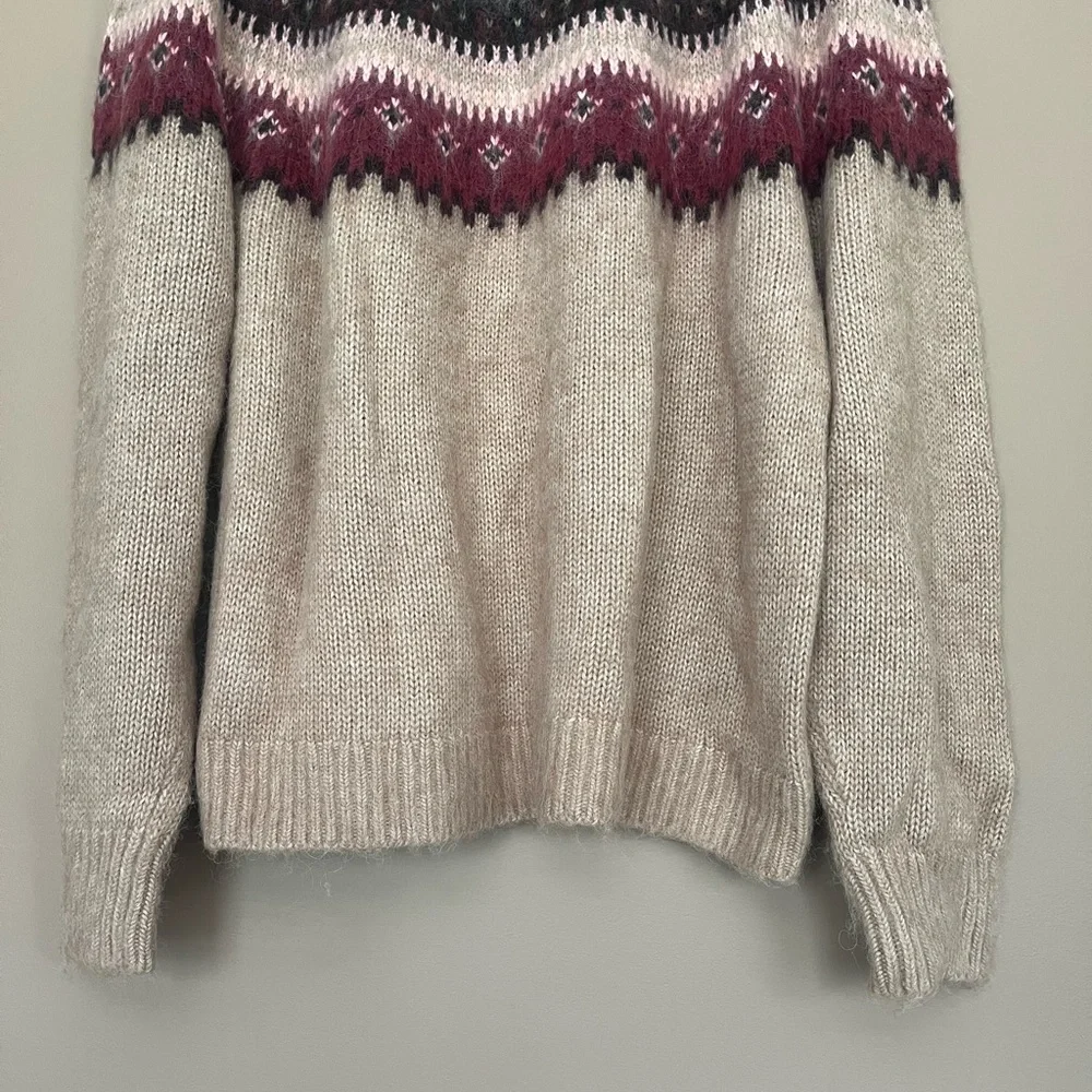 {Madewell} Fair Isle Alpaca and Merino Wool Blend Sweater - Womens XL - NWT